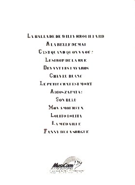Partition A la belle de Mai (Verso)