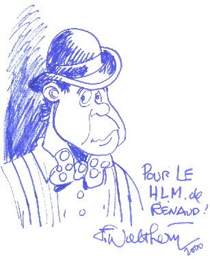 Z�nobe dessin� par son cr�ateur F.Walth�ry pour le site des Fans de Renaud. Un grand merci � lui et � H�l�na. 