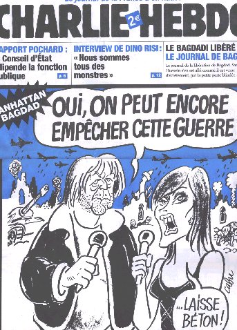 Charlie hebdo - 7 avril 2003 - Dessin de Cabu