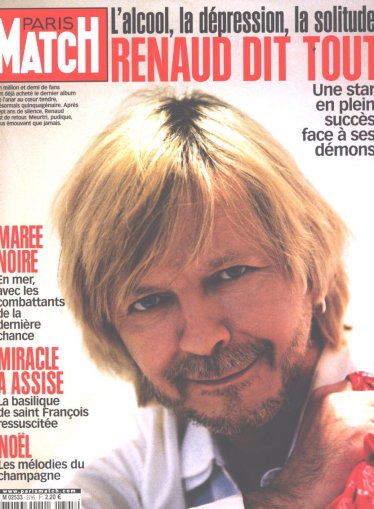 Paris match n&deg;2795 - 12 d&eacute;cembre 2002 - Cliquez sur l'image pour acc&eacute;der &agrave; l'article