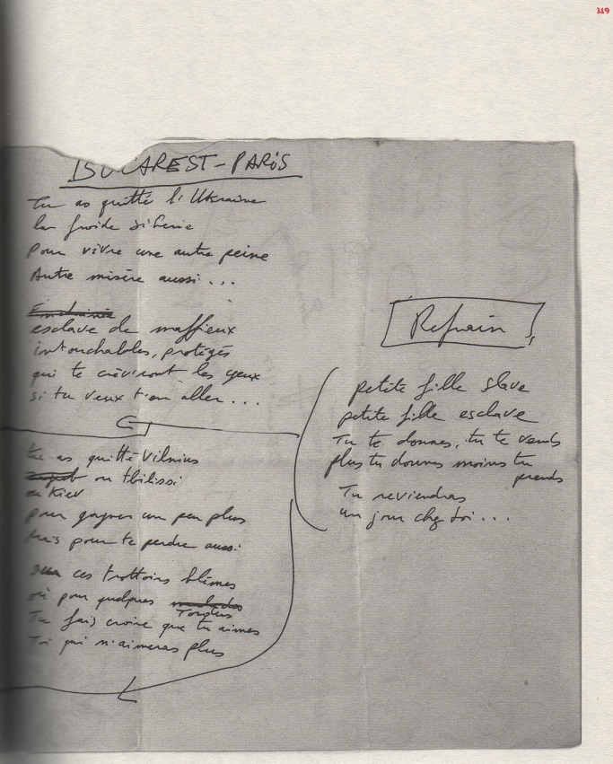 manuscrits renaud petite fille slave album 2016