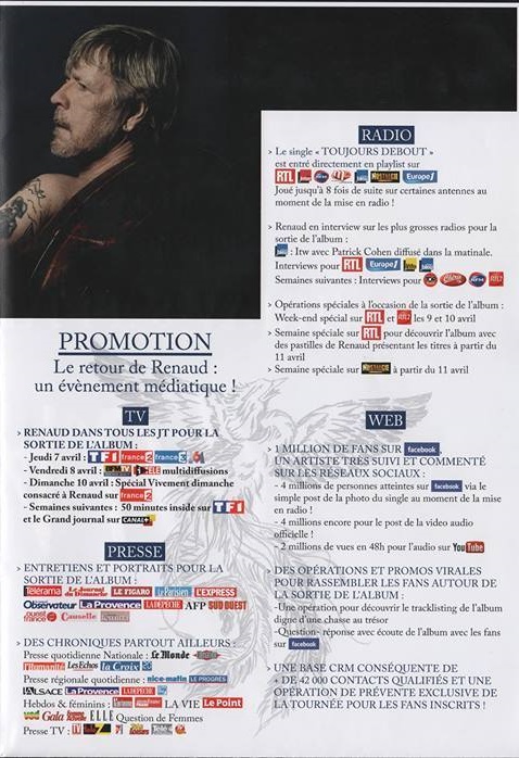 renaud plan media annonce nouvel album 8 avril 2016