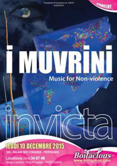 Tourn�e concert Invicta Music for non violence I Muvrini 2015 2016