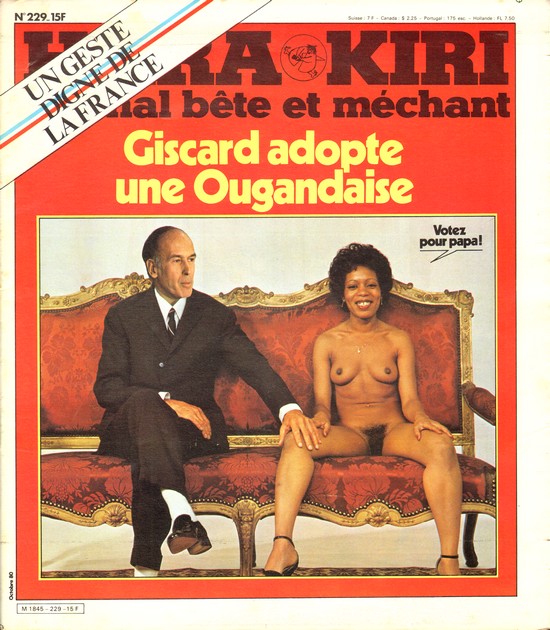 Renaud dans Chorongula Hara Kiri octobre 1980 couverture